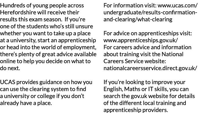 Hundreds of young people across Herefordshire will receive their results this exam season  If you re one of the stude   