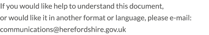If you would like help to understand this document  or would like it in another format or language  please e-mail  co   